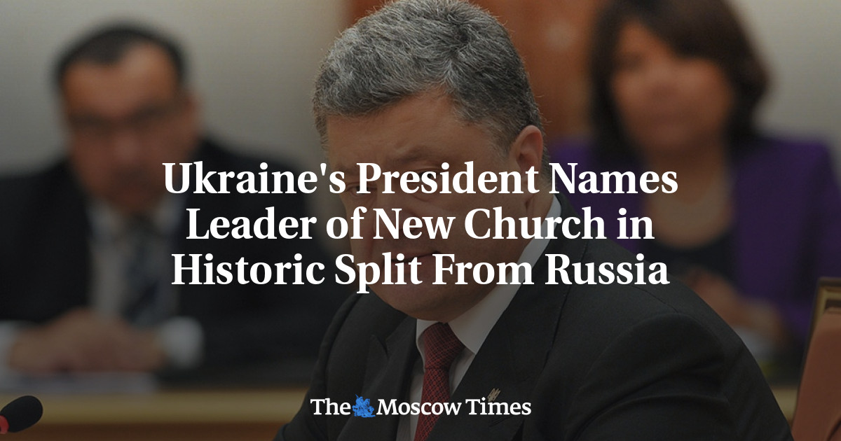 Presiden Ukraina menunjuk pemimpin gereja baru dalam perpecahan bersejarah dari Rusia
