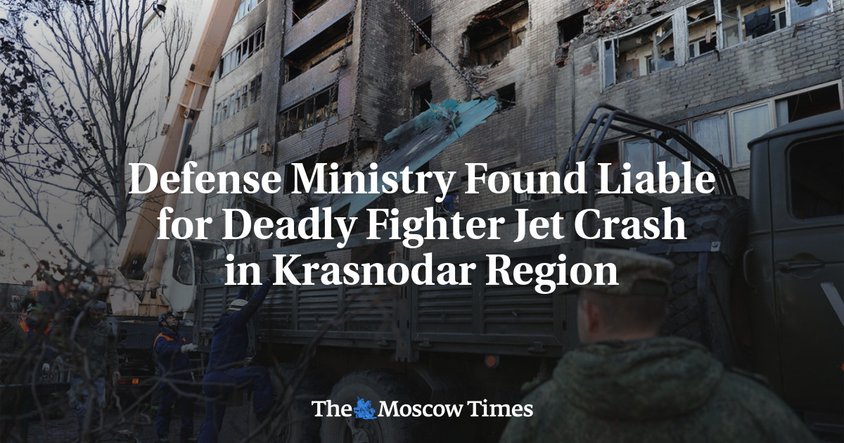 Defense Ministry Found Liable for Deadly Fighter Jet Crash in Krasnodar Region