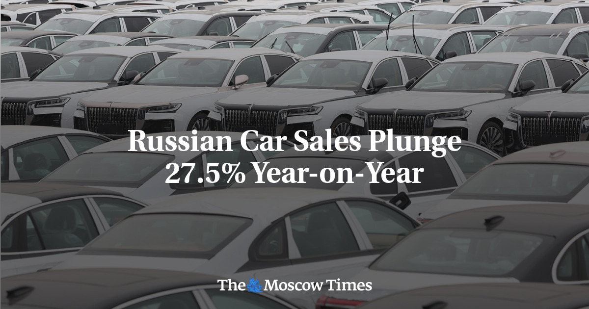 Russian Car Sales Plunge 27.5% Year-on-Year