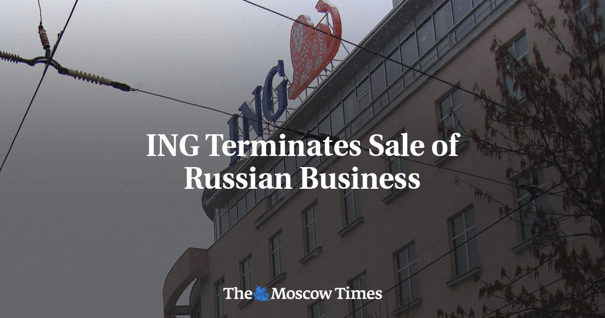 ING Terminates Sale of Russian Business