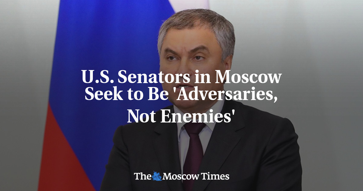 U.S. Senators in Moscow Seek to Be 'Adversaries, Not Enemies'