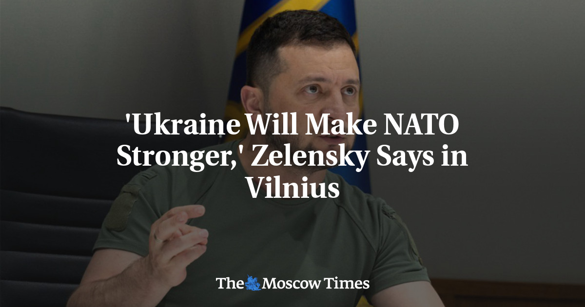 'Ukraine Will Make NATO Stronger,' Zelensky Says in Vilnius - The ...