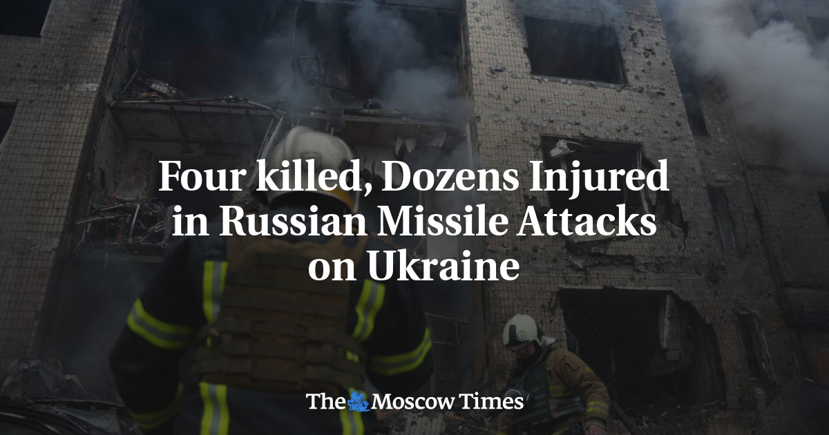 One killed, Dozens Injured in Russian Missile Attacks on Ukraine