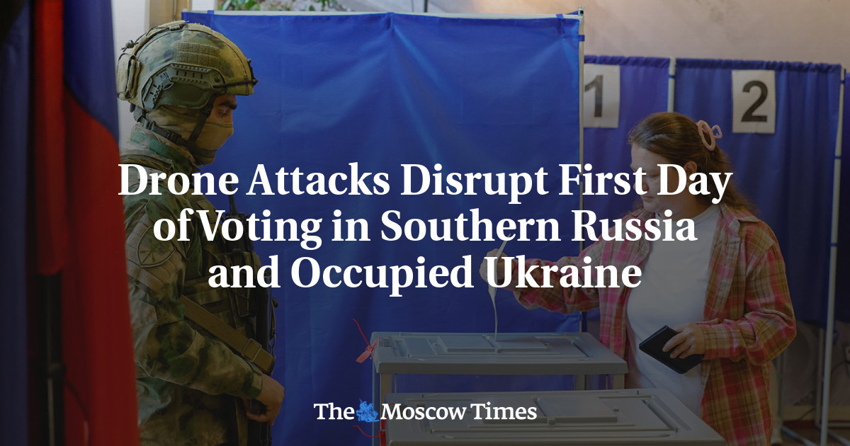 Drone Attacks Disrupt First Day of Voting in Southern Russia and Occupied Ukraine