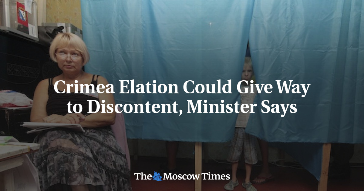 Kegembiraan Krimea bisa memberi jalan bagi ketidakpuasan, kata menteri