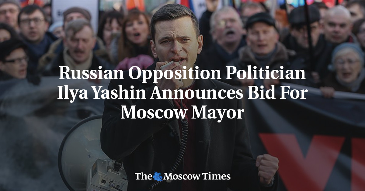 Russian Opposition Politician Ilya Yashin Announces Bid For Moscow Mayor