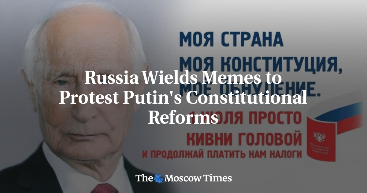 Rusia menggunakan meme untuk memprotes reformasi konstitusi Putin