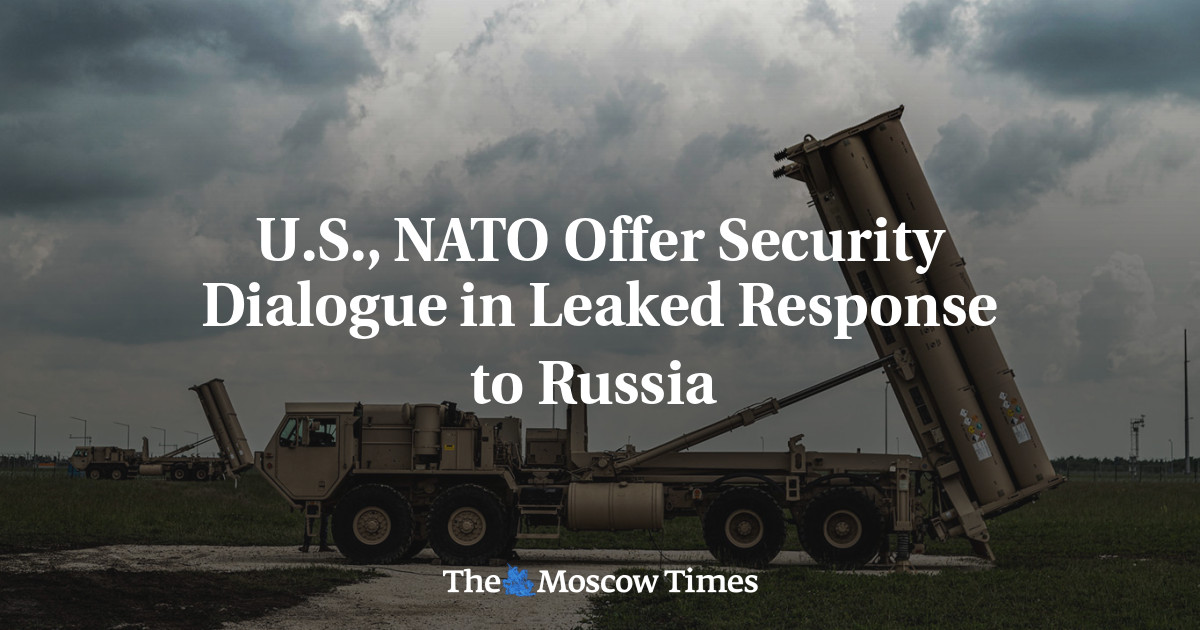 AS dan NATO menawarkan dialog keamanan sebagai respons yang bocor terhadap Rusia