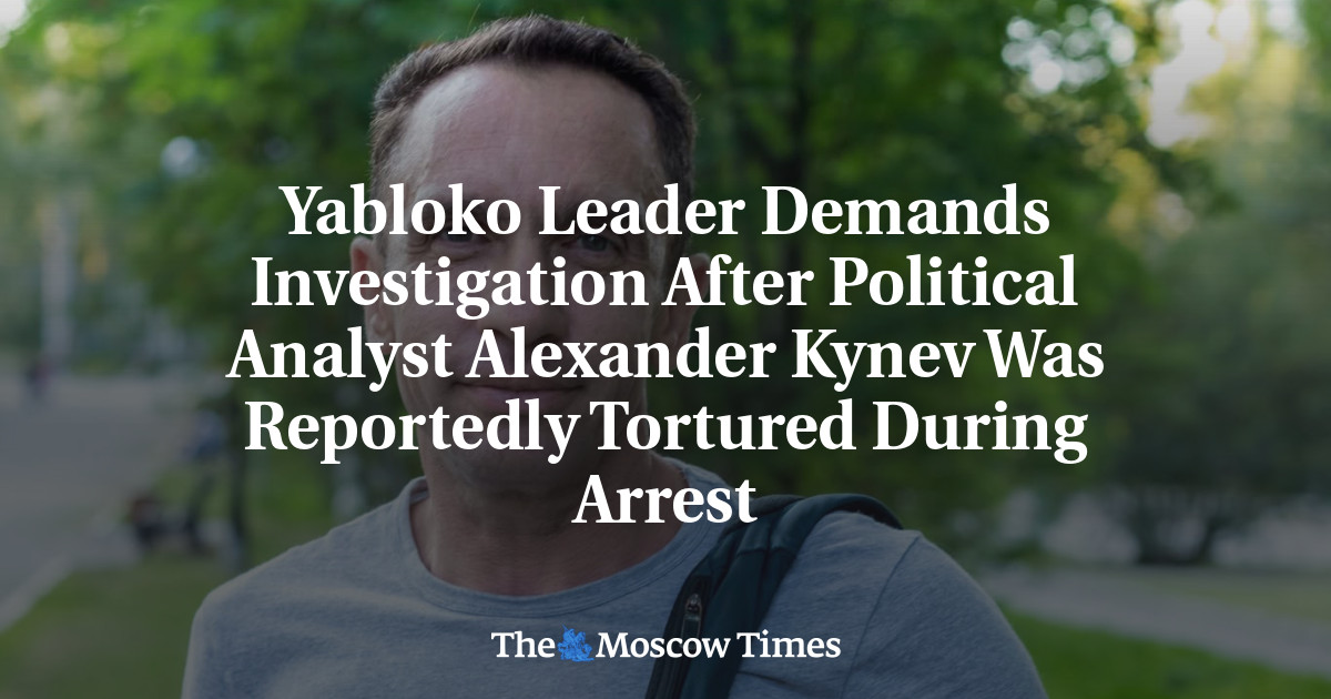 Yabloko Leader Demands Investigation After Political Analyst Alexander Kynev Was Reportedly Tortured During Arrest