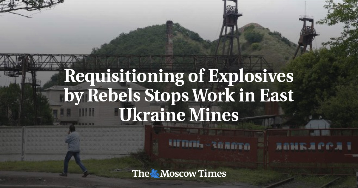 Permintaan bahan peledak oleh pemberontak menghentikan pekerjaan di pertambangan Ukraina timur