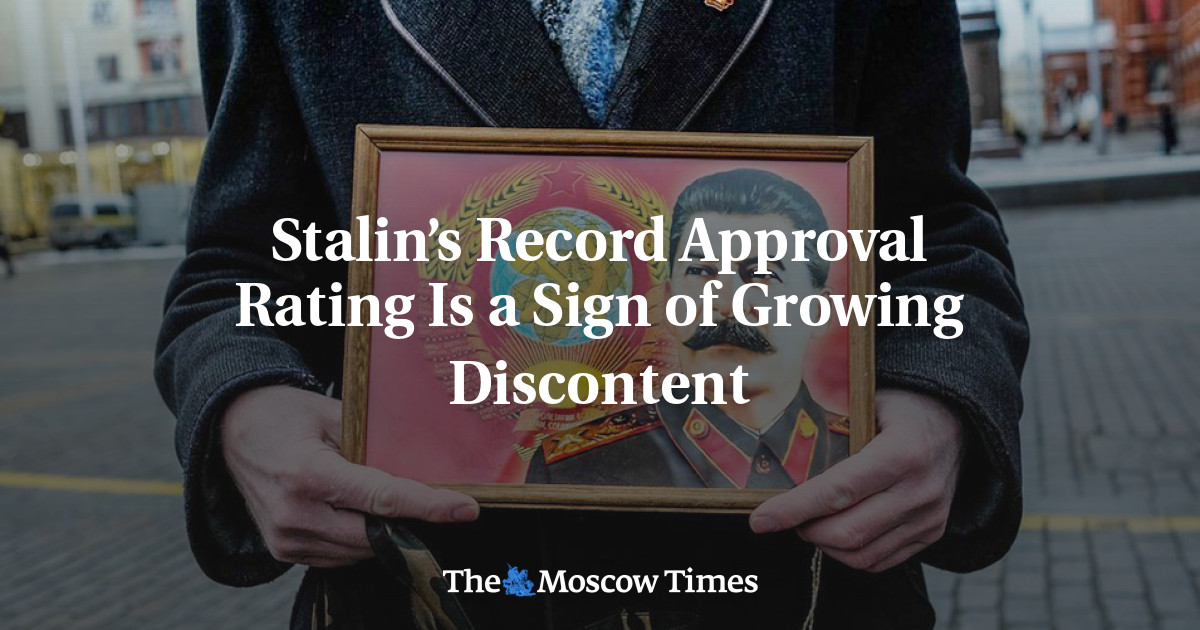 Peringkat persetujuan rekor Stalin adalah tanda ketidakpuasan yang tumbuh