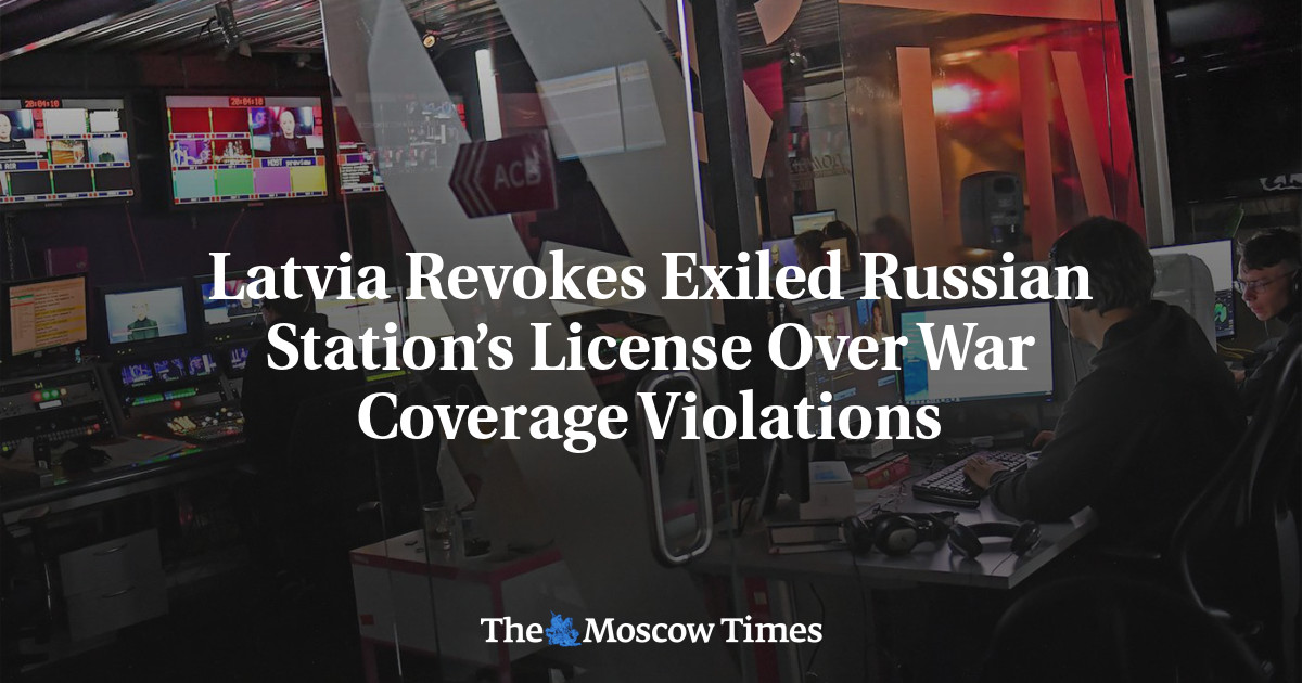 Latvija atņem Krievijas stacijas licenci trimdā saistībā ar kara pārklājuma pārkāpumiem