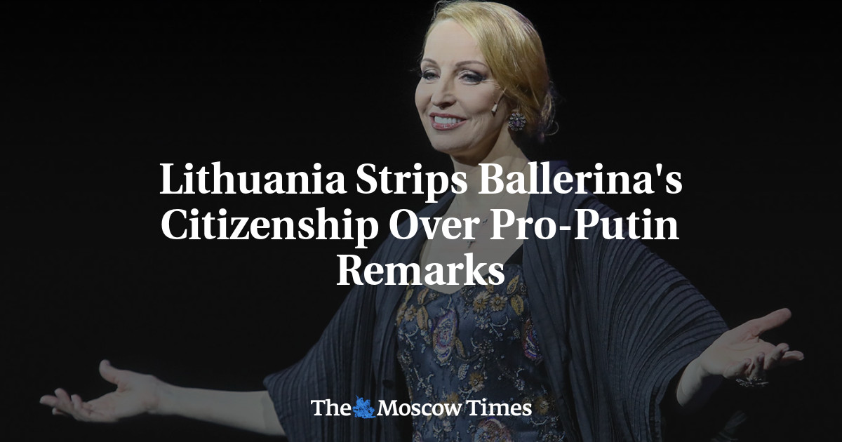 Литва лишила балерину гражданства из-за пропутинских высказываний