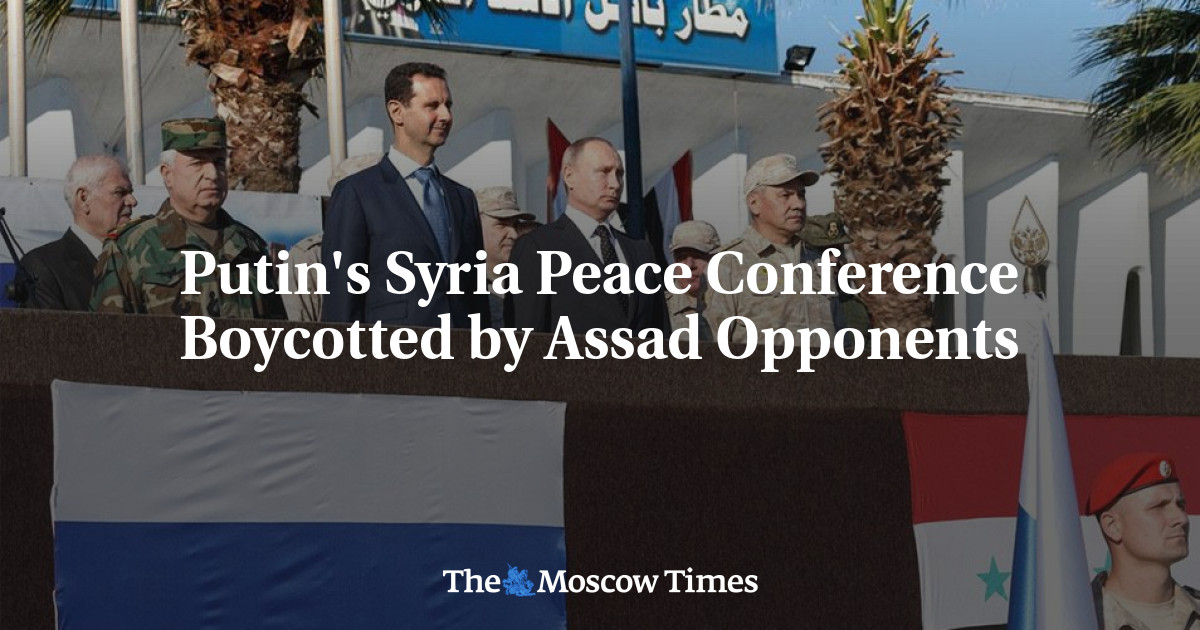 Konferensi perdamaian Suriah Putin diboikot oleh lawan Assad