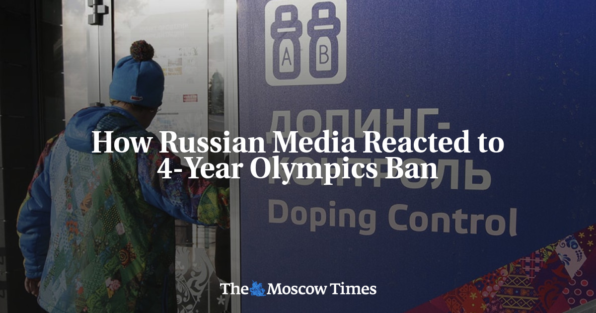 Bagaimana reaksi media Rusia terhadap larangan Olimpiade 4 tahun