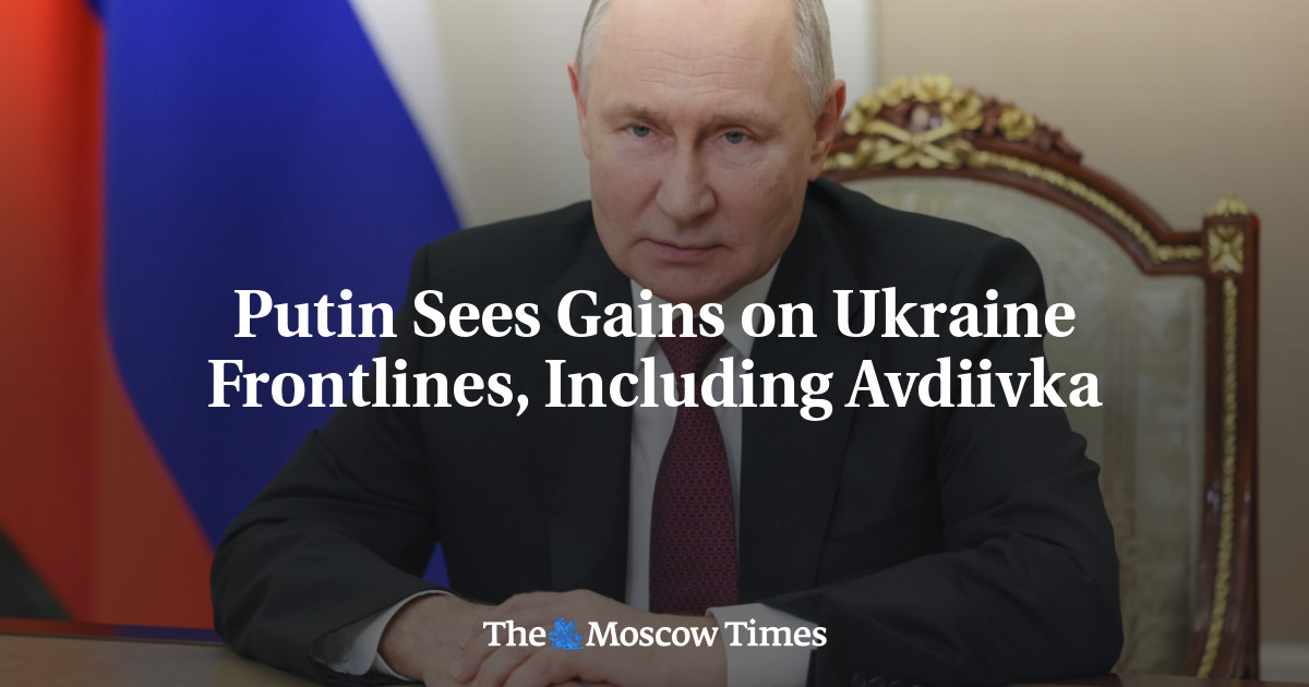 Putin vidí zisky na ukrajinských frontách, včetně Avdiivky