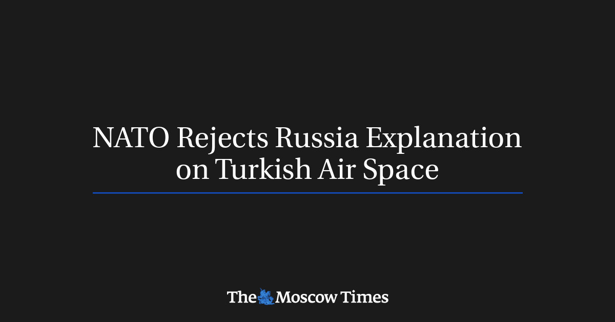 NATO menolak penjelasan Rusia tentang wilayah udara Turki