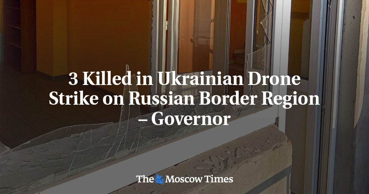 3 Killed in Ukrainian Drone Strike on Russian Border Region – Governor ...