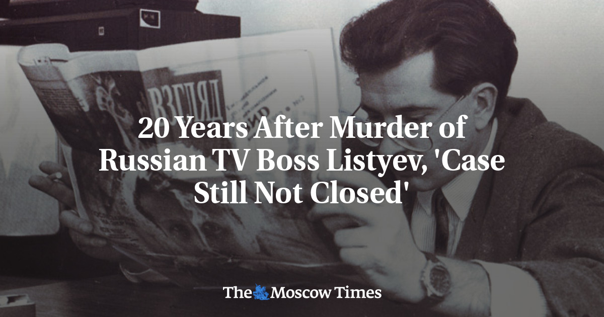 20 Years After Murder of Russian TV Boss Listyev, 'Case Still Not Closed'