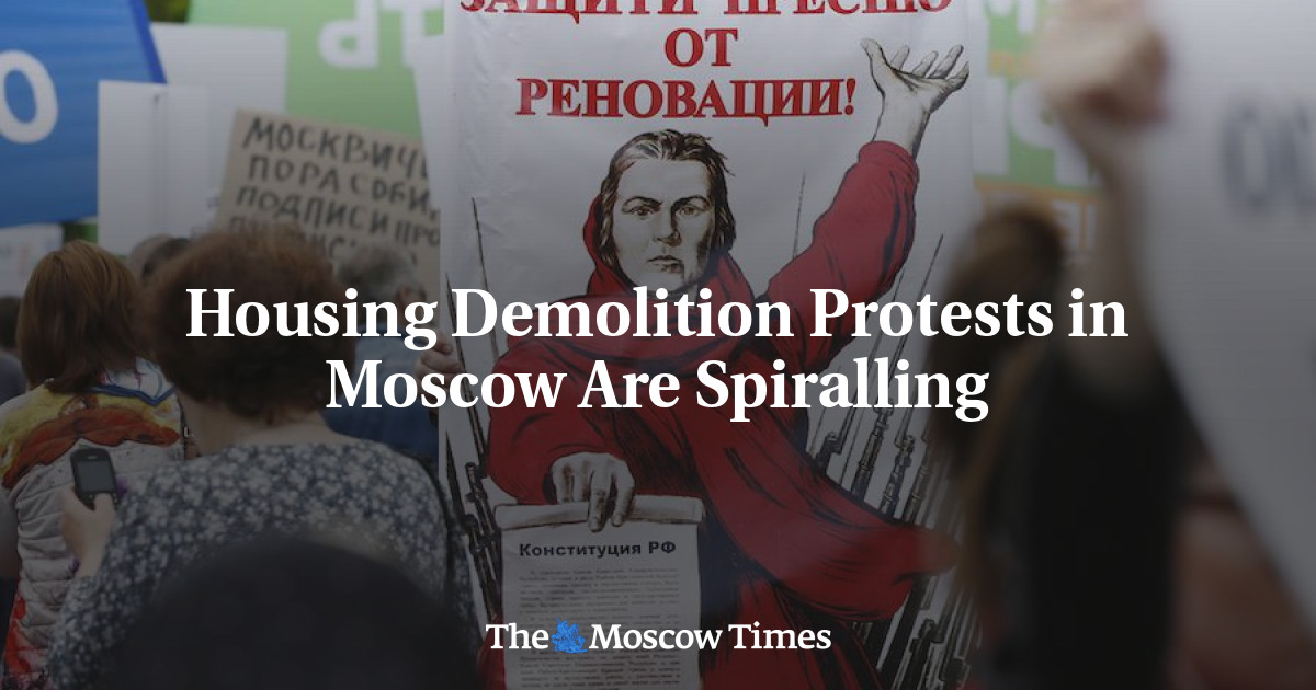 Protes penghancuran perumahan di Moskow meningkat