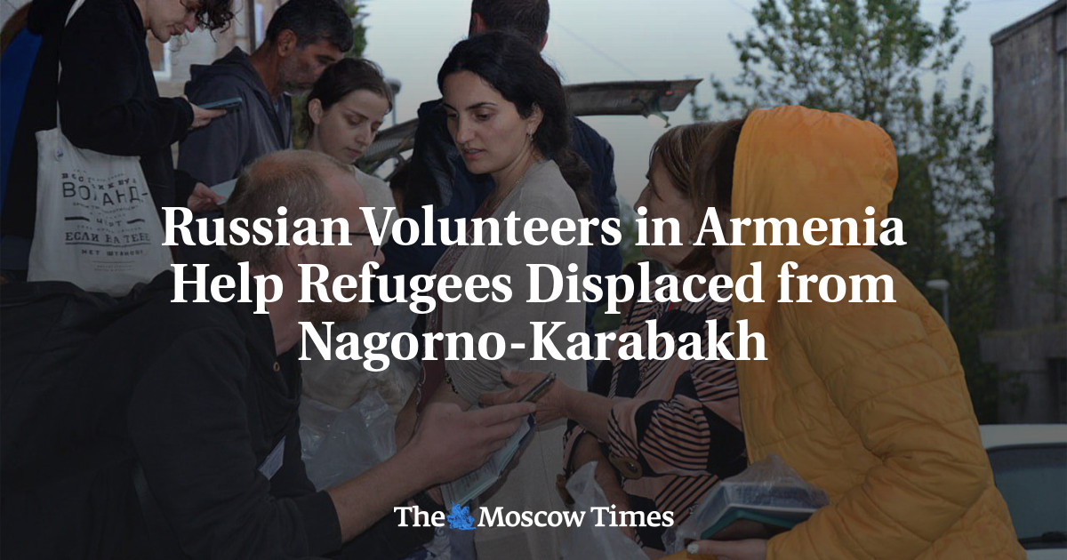 Russian Volunteers in Armenia Help Refugees Displaced from Nagorno-Karabakh