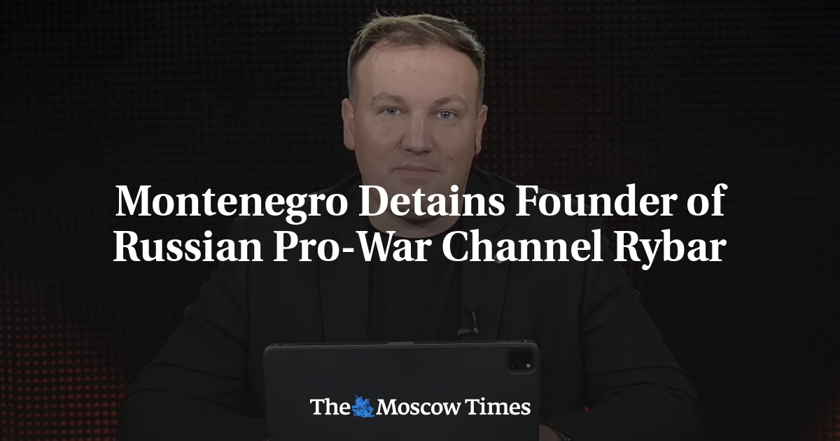 Montenegro Detains Founder of Russian Pro-War Channel Rybar