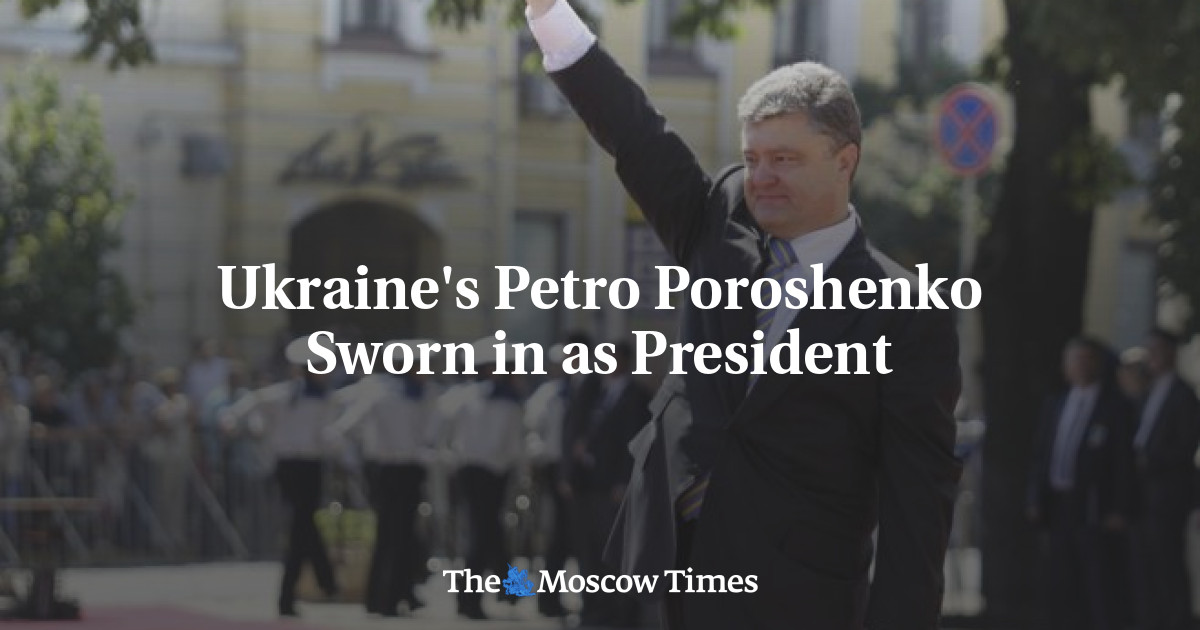 Petro Poroshenko dari Ukraina dilantik sebagai presiden