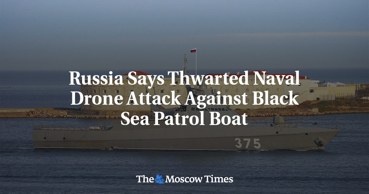 Russia Says Thwarted Naval Drone Attack Against Black Sea Patrol Boat 