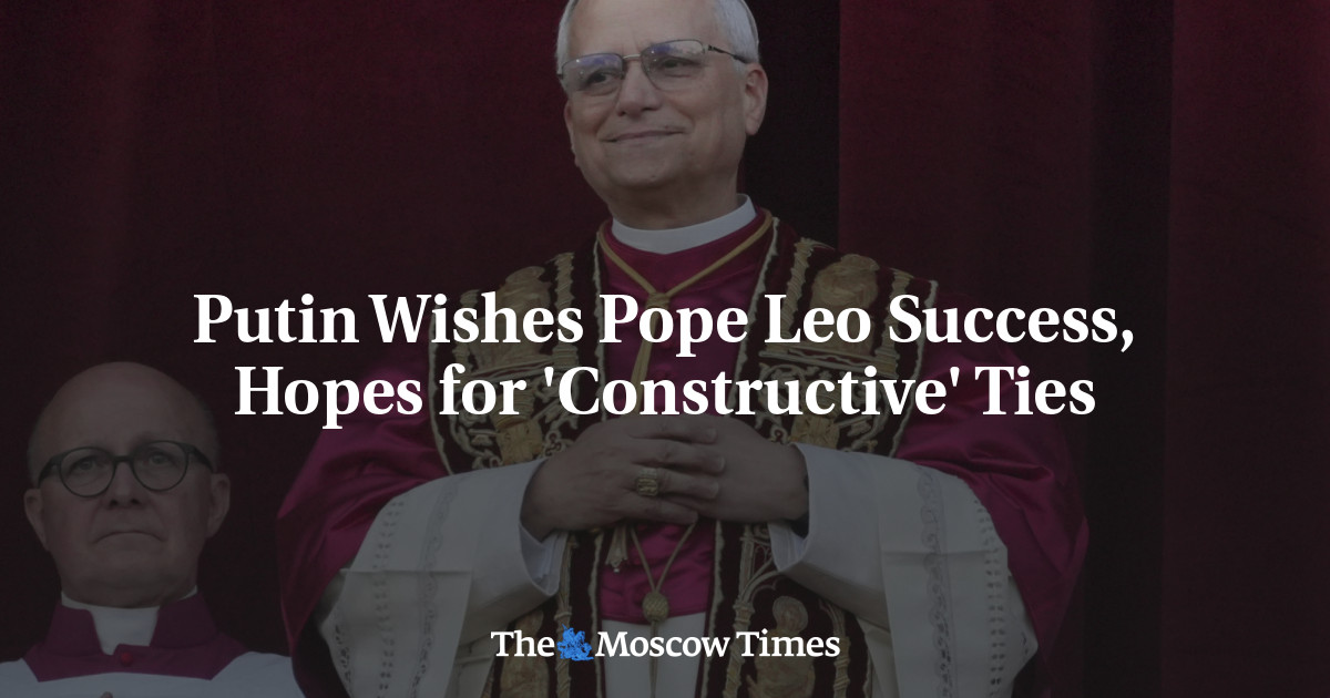 Putin Wishes Pope Leo Success, Hopes for 'Constructive' Ties