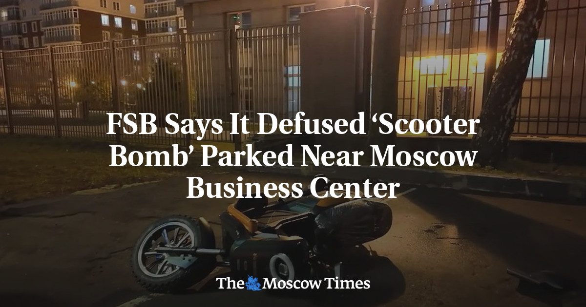 FSB Says It Defused ‘Scooter Bomb’ Parked Near Moscow Business Center