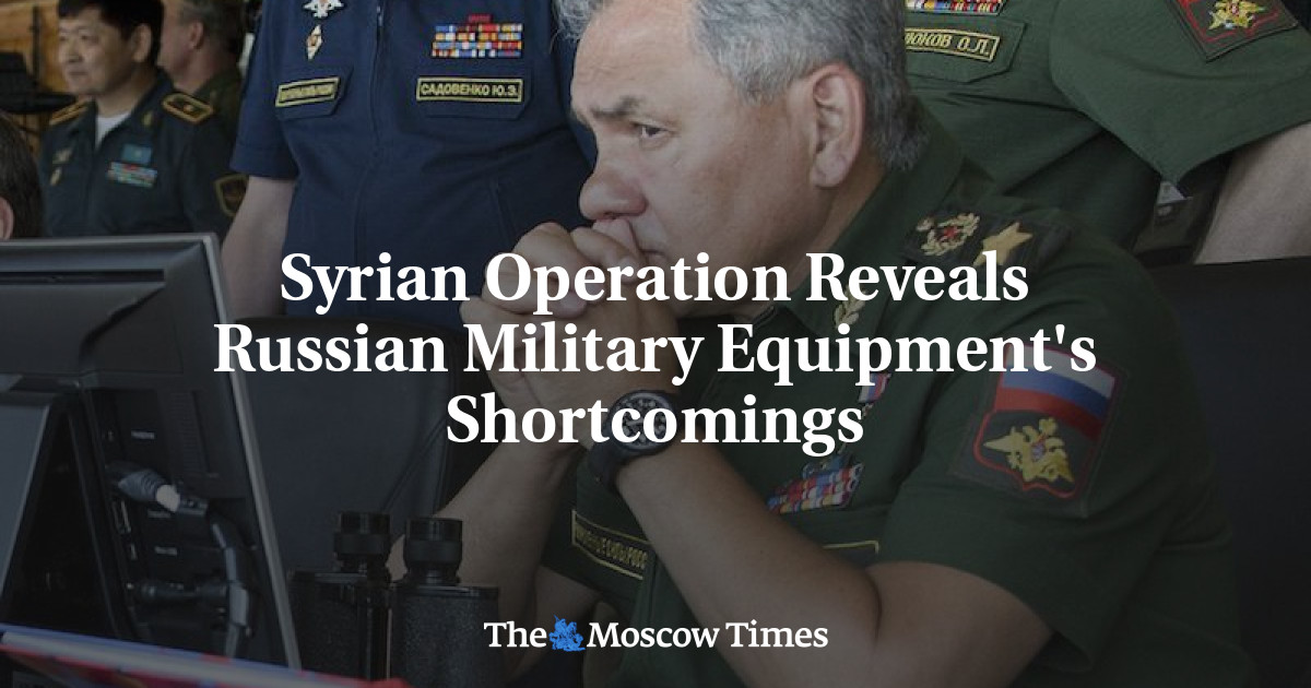 Syrian Operation Reveals Russian Military Equipment's Shortcomings