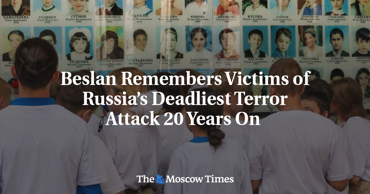 Beslan Remembers Victims of Russia’s Deadliest Terror Attack 20 Years On 