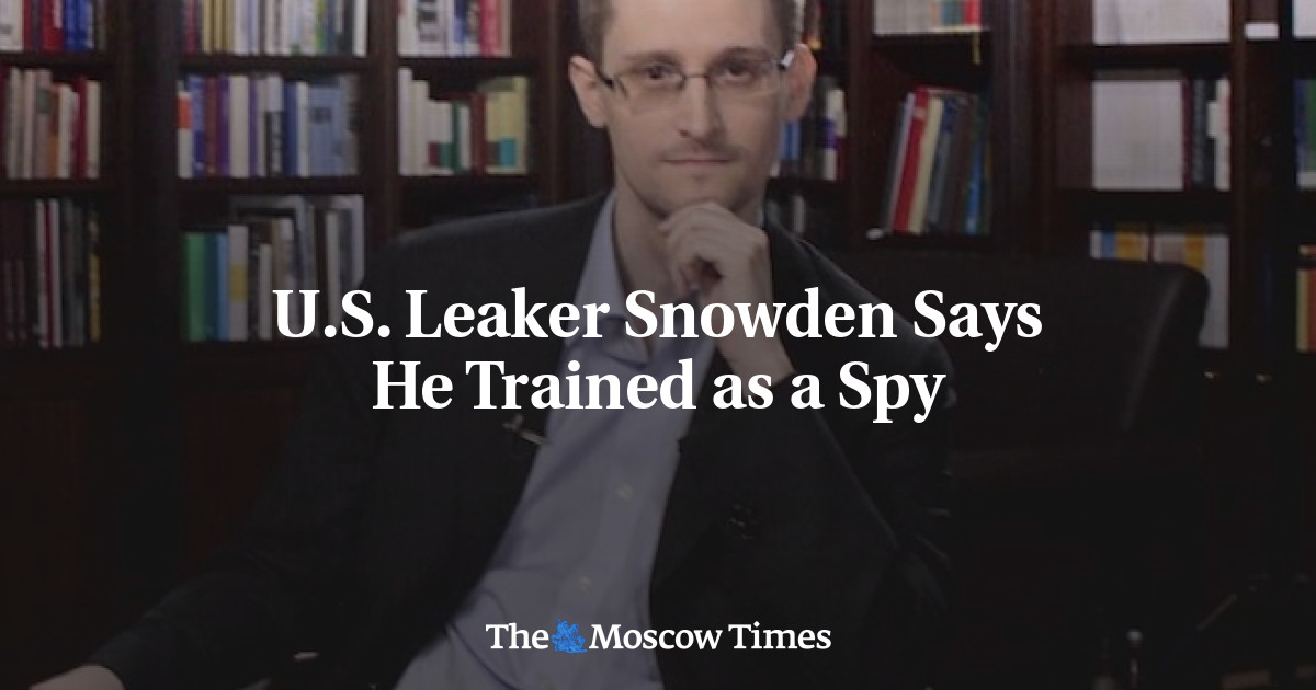 Leaker Amerika Snowden mengatakan dia dilatih sebagai mata-mata