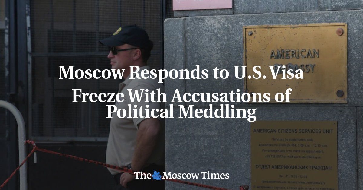 Moskow menanggapi pembekuan visa AS dengan tuduhan campur tangan politik
