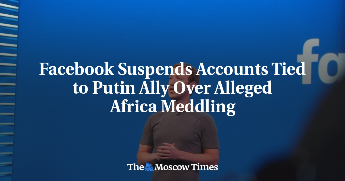 Facebook menangguhkan akun yang ditautkan ke sekutu Putin