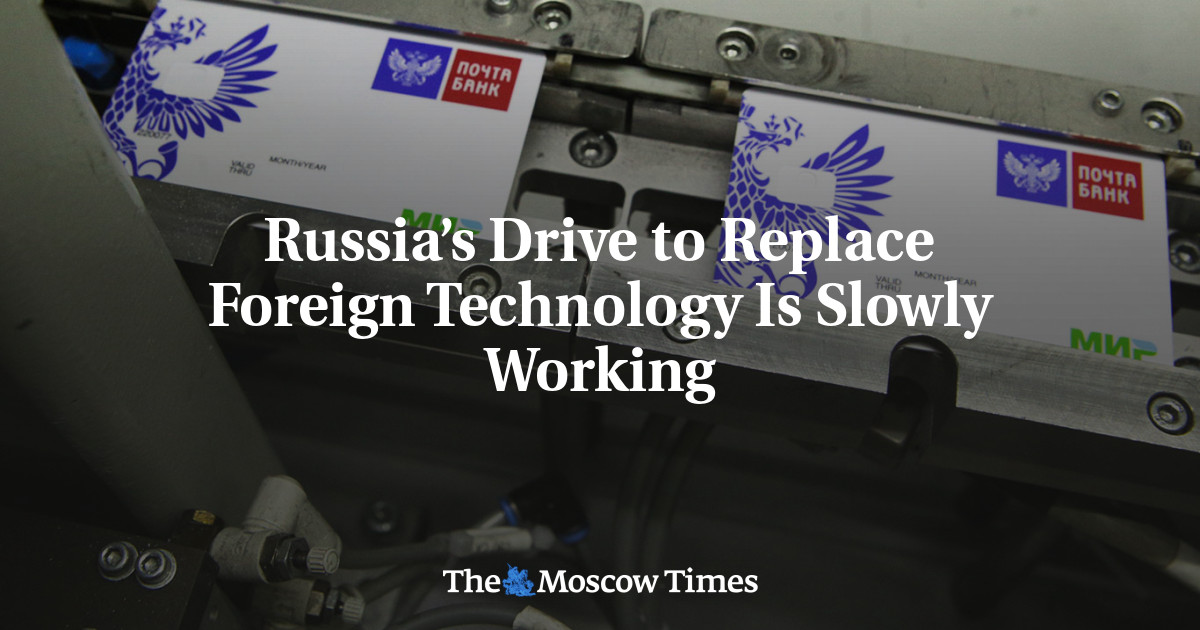 Upaya Rusia untuk menggantikan teknologi asing berjalan lambat