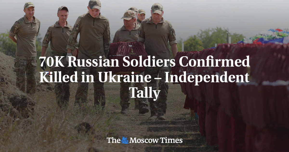 70K Russian Soldiers Confirmed Killed in Ukraine – Independent Tally