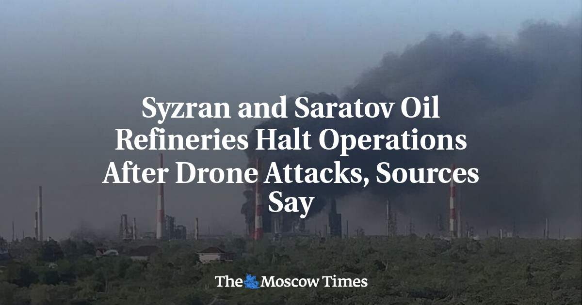 Syzran and Saratov Oil Refineries Halt Operations After Drone Attacks, Sources Say