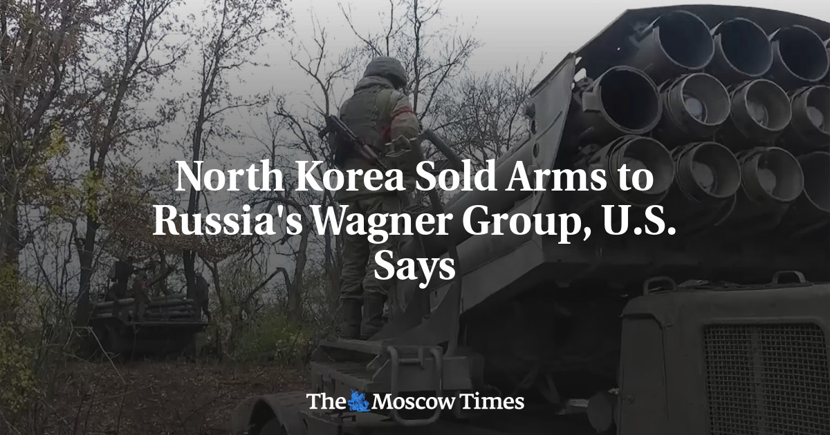 The United States said that North Korea sold its weapons to the Russian Wagner Group