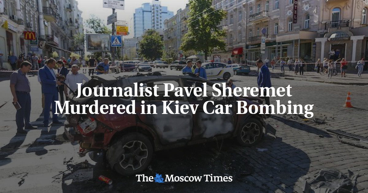 Wartawan Pavel Sheremet tewas dalam pengeboman mobil di Kiev