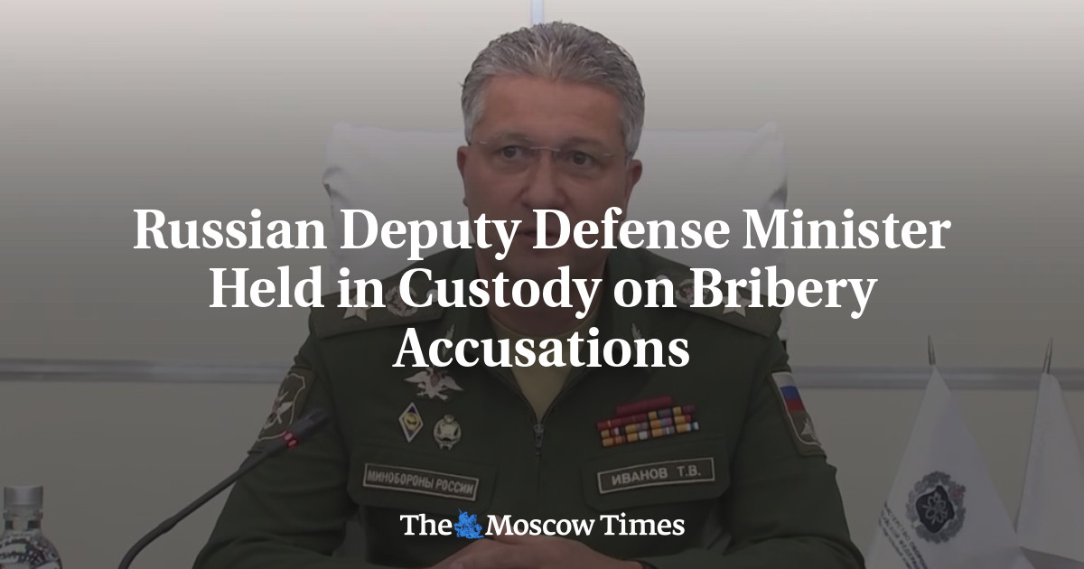 Il vice ministro della Difesa russo arrestato con l'accusa di corruzione