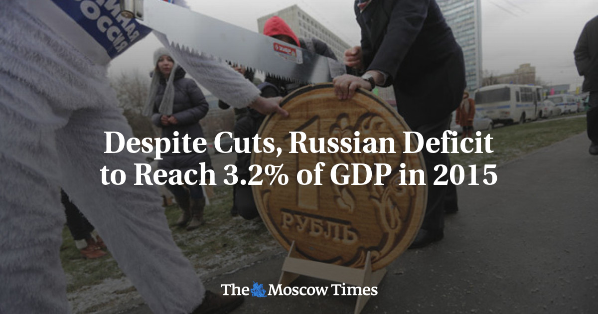 Meskipun ada pemotongan, defisit Rusia akan mencapai 3,2% PDB pada tahun 2015
