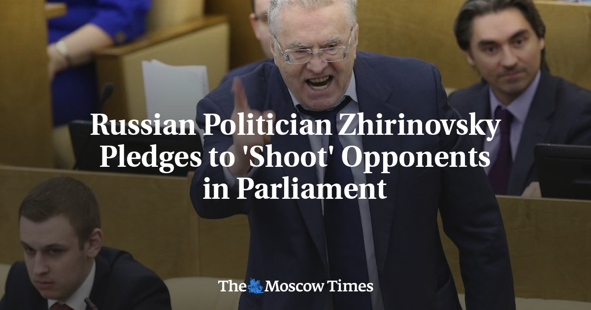 Russian Politician Zhirinovsky Pledges to 'Shoot' Opponents in Parliament