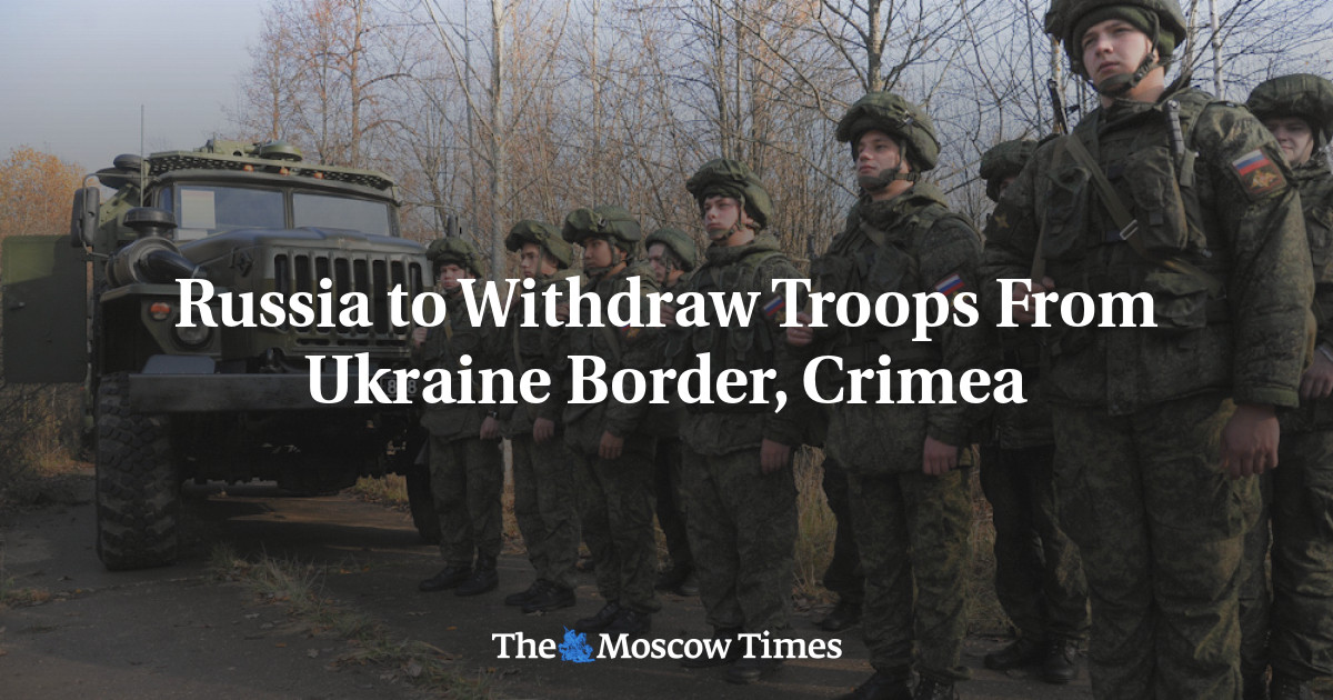 Rusia menarik pasukan dari perbatasan Ukraina, Krimea