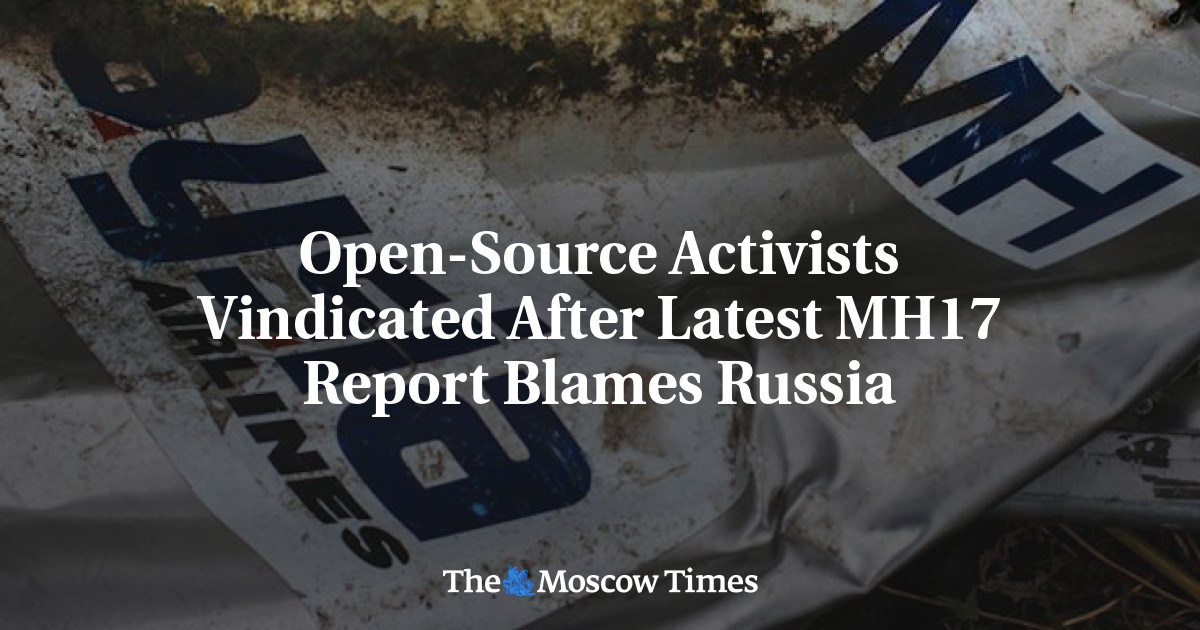 Aktivis open source dibenarkan setelah laporan terbaru MH17 menyalahkan Rusia
