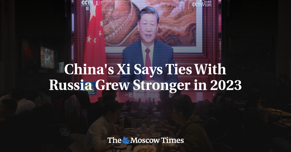 China's Xi Says Ties With Russia Grew Stronger in 2023