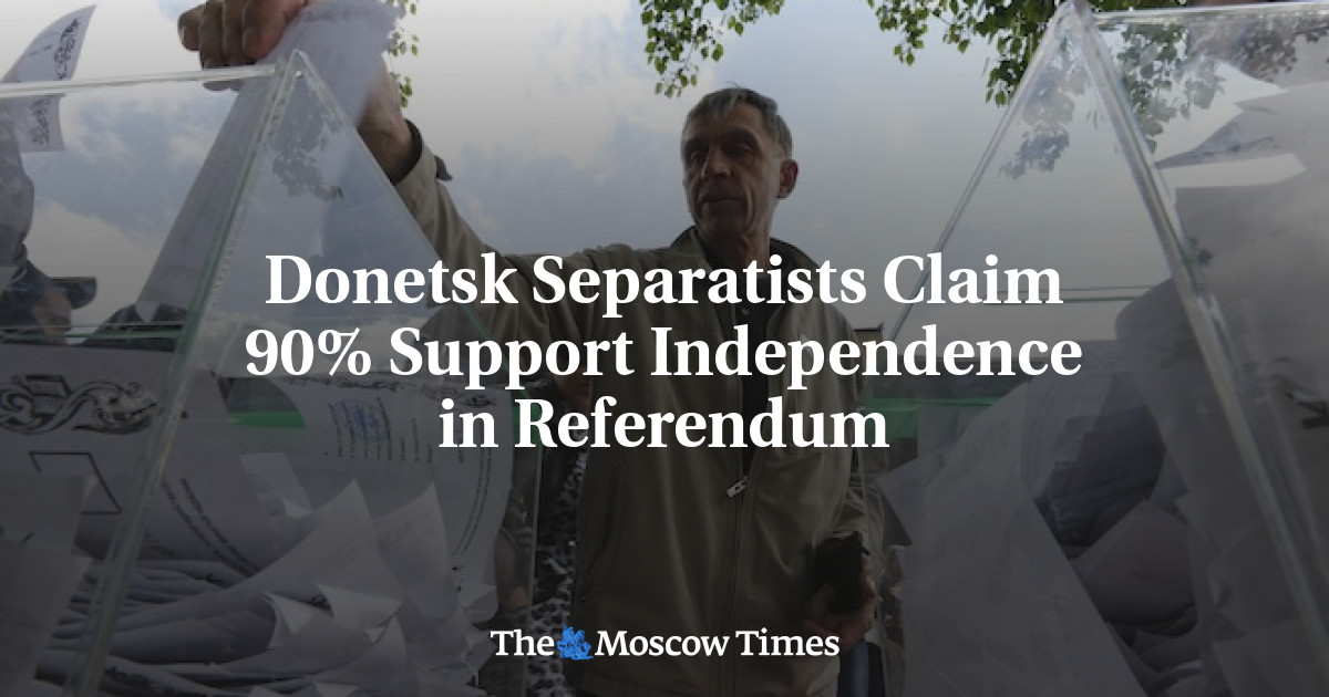 Separatis Donetsk mengklaim 90% mendukung kemerdekaan dalam referendum