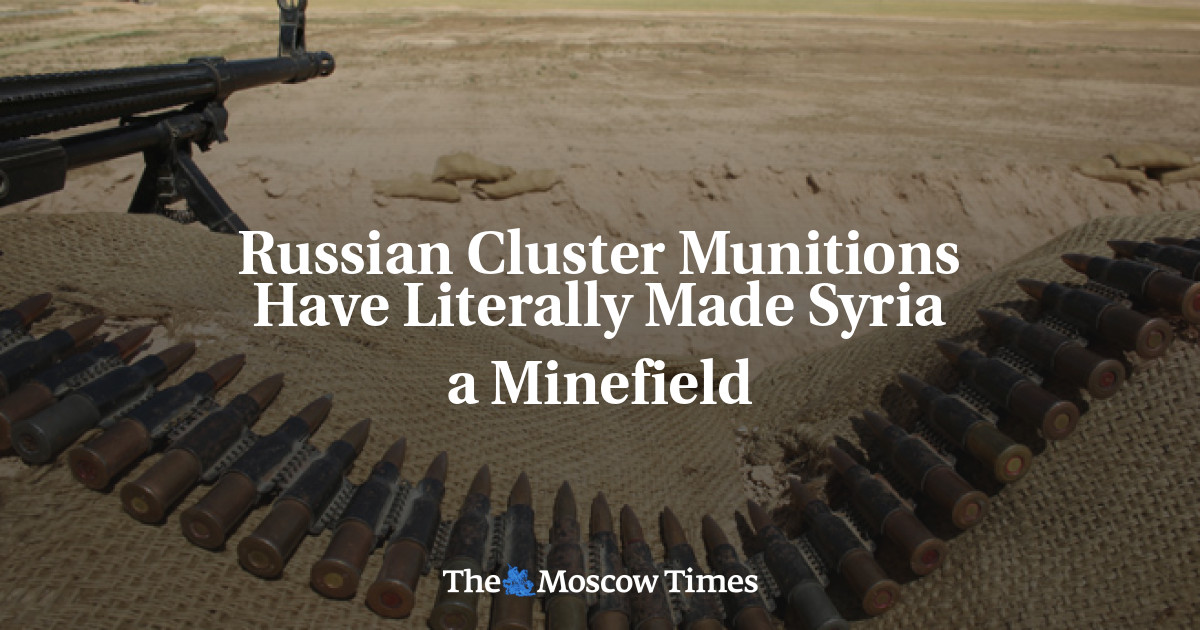 Munisi tandan Rusia benar-benar mengubah Suriah menjadi ladang ranjau