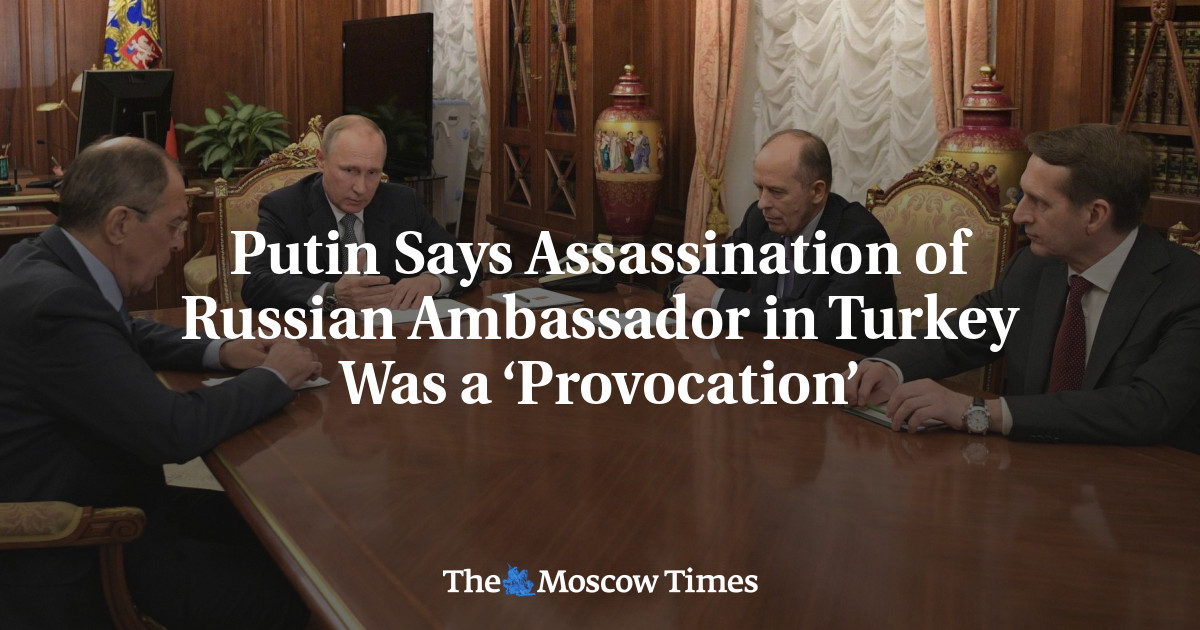 Putin Sebut Pembunuhan Duta Besar Rusia untuk Turki Adalah ‘Provokasi’