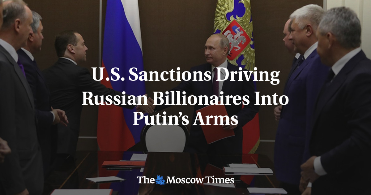 Sanksi AS mendorong miliarder Rusia ke pelukan Putin